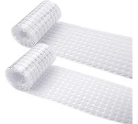JANYUN 1008 Pcs 2/5" 10mm Diameter Sticky Back Dots Hook and Loop Self Adhesive Dots Tapes (White)