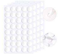 JANYUN 140 Pcs Double Sided Sticky Dots Removable Round Putty Clear Double Sided Tape for Crafts No Trace Sticky Tack Adhesive Tape (25 mm)