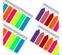 JANYUN 1440 Pcs Sticky Notes Flags Index Tabs Bright Neon Small Arrow Tabs for School and Office Bookmarks, Page Markers
