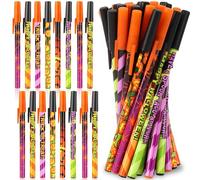 JANYUN Halloween Pens, 26 Pieces Pumpkin Bat Spider Ballpoint Pens Cute Black Ink Pens Bulk for Kids Adults Halloween Party Favors Gifts School Office Home Supplies