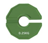 JANZU 1 Pc Gym Micro Plates Dumbbell Fractional Weight Plate Rubber Fractional Weight Plates Add-on Change Green 0.25KG