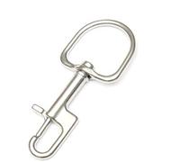 JANZU 110MM Stainless Steel Diving Bolt Snap Hook Scuba Diving Single Ended Hook BCD Accessories Diving Equipment