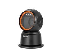 JANZU 2D QR Barcode Scanner Desktop Wired Scanner Hands-Free Omnidirectional USB Barcode Reader 1D QR Screen Barcode Scanning