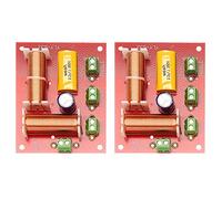 JANZU 2Pcs 200W 3 Way Audio Speaker Crossover Treble + Midrange + Bass Crossover Speakers Filter Frequency Divider