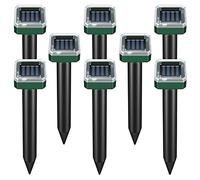 JANZU 8 Pack Solar Powered Snake Repellent Solar Powered Rodent Repellent for Outdoors