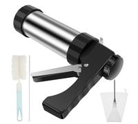 JANZU Churrera Churro Maker Machine Stainless Steel Churro Maker Kit with 3 Different Tips Piping Nozzle Hollow