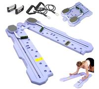 JAOGAUS Pilates Board JFB-01 Purple Abdominal Exerciser Multifunctional Abdominal Board with Automatic Bounce and Elbow Support/Resistance Band