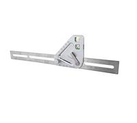 Jaopary 1 Pcs Multi-Functional Woodworking Ruler Stainless Steel Woodworking Triangle Ruler Premium Adjustable Protractor Building Decoration Measuring Tools