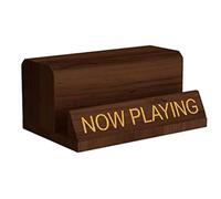 Jaopary 1 PCS NOW Playing Vinyl Record Stand - Wooden Record Holder & Display Stand for Albums