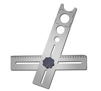 Jaopary 1 Set Multi-Functional Tile Opening Locator Universal Tile Opening Locator Open Hole Positioner Punching Measuring Tool
