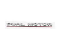 Jaopary 3D Dual Motor Decals Car Rear Trunk Emblem Sticker Badge Decals for 2017-2020, Decorative Sticker