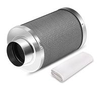 Jaopary 4 Inch Air Carbon Filter Odor Control, Reversible Flange, Pre-Filter Included, Smelliness Scrubber Kit for Grow Tent Rooms