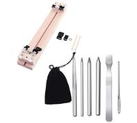 Jaopary 7 PCS Paracord Bracelet Knitting Tool Paracord Tool Paracord Jig DIY Wooden Paracord Braid