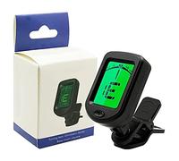 Jaopary Black Guitar Tuner for Acoustic/Electric Guitar, Ukulele, Violin, Bass, Chromatic Tuning Modes (1 Pack)