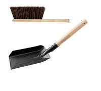 Jaopary Coal Shovel and Hearth Brush Set, Fireplace Shovel and Brush, Hearth Tidy Set, Fireplace Tool Set, Fire Pit Tools