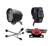Jaopary EBike Headlight Taillight DK336 Set Modification Parts As Shown for 36V 48V 52V 60V
