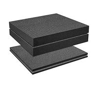 Jaopary Grid Foam Cube-Foam, 2 Pieces 300x300x50mm/2 Pieces 300x300x10mm, Tool Box Camera Case Foam, Case Insert,Tool