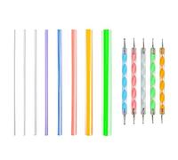 Jaopary Mandala Dotting Tools Set for Painting Rocks,Painting Rocks Dot Kit,Acrylic Stick,Point Drill Tool,Stencil DIY Wall Art