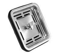 Jaopary Stainless Steel Square Sink Strainer Plug Kitchen Sink Drain Mesh Stopper Basket Strainer Waste Plug Kitchen Appliances