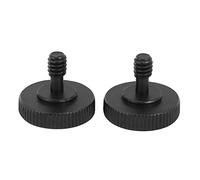 Jaopary Thumb Screw Camera Quick Release 1/4 inch Thumbscrew L Bracket Screw Mount Adapter Bottom 1/4 inch-20 Female Thread (Pack of 2)