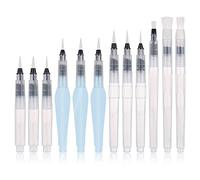 Jaopary Watercolour Brush Pens Set,12 Pack Water Brush Pens Refillable Aqua Paint Brushes Ink and Water Brush Pens