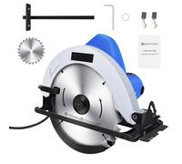 JAOSY 5000RPM Circular Saws, Cutting 57mm (90º),55mm (45º), 185mm Blade, Laser Guide, Double Safety Switch, Electric Wood Saw Suitable for Wood, Plastic, Metal