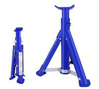 JAOSY Vehicle Foldable Pair 6 Ton Tonne Steel Axle Jack Holding Stands Car Support, Perfect For Raising Vehicles.