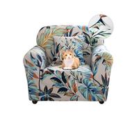 Jaotto Sofa Covers 1 Seater Stretch Sofa Slipcovers Universal Couch Cover 1-Piece Washable Non-Slip Pattern Spandex Polyester Loveseat Sofa Slipcover Protector for Pets,Tropical Leaves