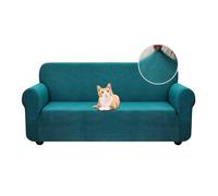 Jaotto Sofa Covers 2 Seater Stretch Sofa Slipcovers Universal Couch Cover 1-Piece Washable Non-Slip Pattern Spandex Polyester Loveseat Sofa Slipcover Protector for Pets,Jacquard Greens