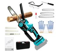JAOUI Mini Chainsaw Cordless 6/8/10 Inch,Brushless Small Electric Chain Saw | Compatible with Makita 18v Battery (Tool Only), Handheld Pruning Saw with Auto Oiler for Wood Cutting & Tree Trimming