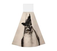 JaoXer Cute Owl Coral Velvet Hand Wipes Hanging Towel - Quick Dry Cleaning Cloths for Kitchen, Bathroom, Camping & More