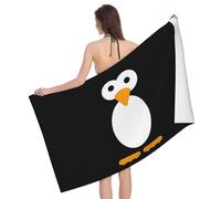 JaoXer Cute Penguin Bath Towel Set - Soft, Microfiber Bathroom Towels - Perfect for Home, Gym, Beach, and Travel Use