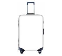 JaoXer Fashionable Suitcase Cover Protector - Print Luggage Travel Accessory with Elastic and Invisible Zipper, White, Large