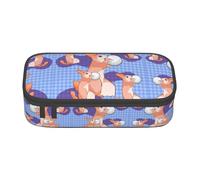 JaoXer Flag of Oman Print Pencil Case â€“ Multi-Purpose Organizer, Portable Stationery Bag for School, Office, and Travel, Rabbit Holding the Ball, One Size, Print