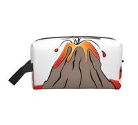 JaoXer Large Travel Cosmetic Bag â€“ Reusable volcano Print Dopp Kit for Toiletries, Portable Organizer for Men and Women, White, One Size