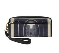 JaoXer Reusable Cosmetic Makeup Bag â€“ Travel Toiletry Organizer, Full Design DarkDelights Print Leather Pouch for Women, Black, One Size