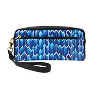 JaoXer Reusable Cosmetic Makeup Bag â€“ Travel Toiletry Organizer, Full Design My eyes are blurry Print Leather Pouch for Women, Black, One Size