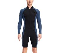 Jaoxiuozi Wet Suit For Men Cold Water Swimming 1.5MM Swimwear 1 Piece Men Swim Shorts Swim Suits Womens Two Piece (Blue, L)