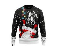 JAP Christmas - Christmas Jumper - Christmas Sweater for Men, Women and Children - Let it Glow with LED Lights - S