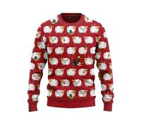 JAP Christmas - Christmas Jumper - Funny Christmas Sweater for Men, Women and Children - Black Sheep - Red - S