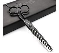 Japan 440C 5.5/6 inch Hair Profession Stylist Bearing Scissors Hair Salon Studio Professional Modeling Tools Cutting Scissors + thinning Scissors (6-inch Thin Scissors-C)