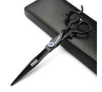 Japan 440C 6/7/8/9 inch Professional Hairdressing Scissors Hairdresser Hair Trim sparse (7-inch Flat)