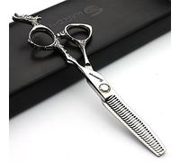 Japan 440C Stylist 5.5/6 Inch Hair Scissors - Professional Salon Studio Modeling Tools with Thinning Option (6-Inch Thin Scissors)