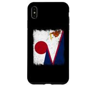 Japan American Samoa Half Flag Japanese American Samoan Case for iPhone XS Max