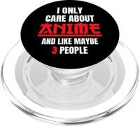 Japan Anime Manga I Only Like Anime And Maybe 3 People PopSockets PopGrip for MagSafe