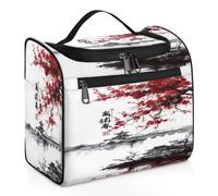 Japan Art Painting Travel Toiletry Bag for Women Men Kids Girls Boys 11.2 L Big Cosmetic Makeup Bag Hanging Wash Pouch Bag Toiletries Organizer Shower Bag