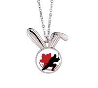 japan asia action Rabbit Necklace Pendant Bunny Animal Jewelry Gift
