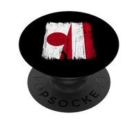 Japan Austria Half Flag Japanese Austrian Heritage PopSockets Adhesive PopGrip