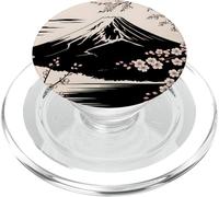 Japan Birds Art Cherry Blossoms Asian Scenic Mount Fuji PopSockets PopGrip for MagSafe