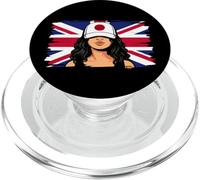 Japan Britain Flags Women Roots British Japanese Heritage PopSockets PopGrip for MagSafe